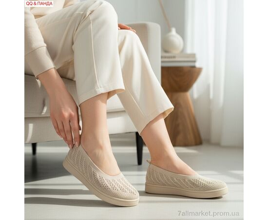 Фотография Балетки женские удобные Лето 5862-1-2 (8 пар р.36-41) "QQ&Панда" недорого оптом от прямого поставщика, изображение 2