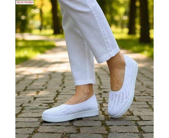 Фотография Балетки женские удобные Лето B5862-1-1 (8 пар р.40-43) "QQ&Панда" недорого оптом от прямого поставщика, изображение 2