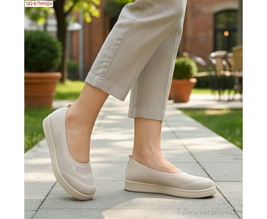 Фотография Балетки женские удобные Лето B5863-1-2 (8 пар р.40-43) "QQ&Панда" недорого оптом от прямого поставщика, изображение 2