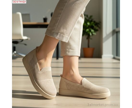 Фотография Слипоны женские тканевые Лето B5864-1-2 (8 пар р.40-43) "QQ&Панда" недорого оптом от прямого поставщика, изображение 2