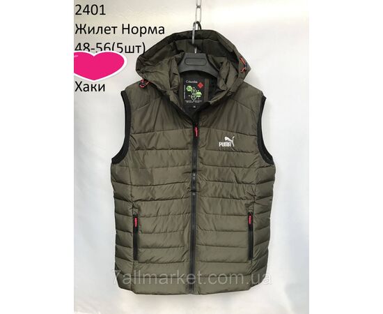 Фотография Жилетка демисезонная мужская стёганная PUMA р-ры 48-56 (3цв) "NEW NOCE" купить недорого от прямого поставщика, изображение 2