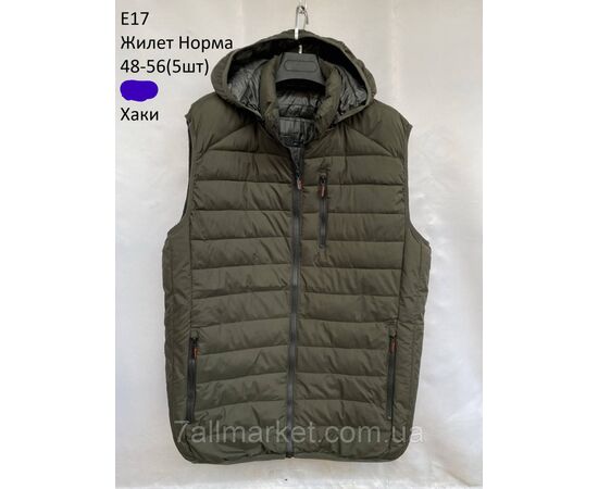 Жилетка демісезонна чоловіча стьобана р-ри 48-56 (3кв) "NEW NOCE" купити недорого від прямого постачальника, зображення 3