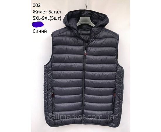 Жилетка демісезонна чоловіча стьобана батал р-ри 5XL-9XL (2кв) "NEW NOCE" недорого від прямого постачальника, зображення 2