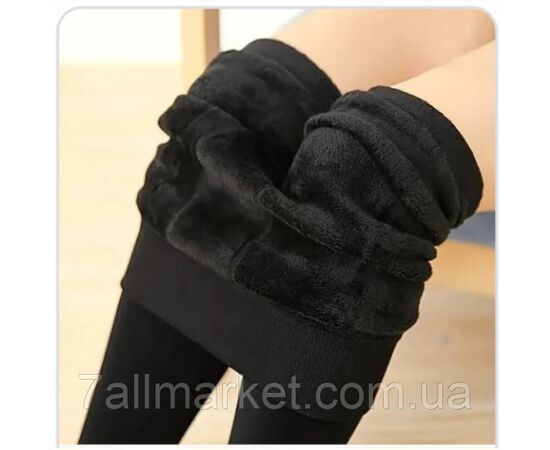 Фотография Лосины женские бесшовные рубчик на меху р-ры 4XL-8XL  "MODY" купить недорого от прямого поставщика, изображение 3