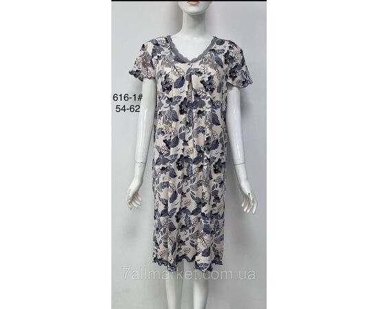 Фотография Ночная рубашка женская/батал размеры 54-62 (2цв)"FLOWER" купить недорого от прямого поставщика, изображение 2