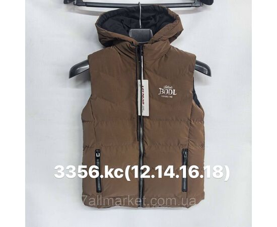 Фотография Жилетка детская демисезонная/двухстронняя на мальчика 6-11лет (3цв) "FUDIAO"недорого от прямого поставщика, изображение 2