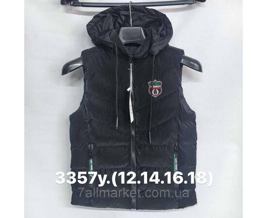 Фотография Жилетка детская демисезонная/двухстронняя на мальчика 6-11лет (3цв) "FUDIAO"недорого от прямого поставщика, изображение 3