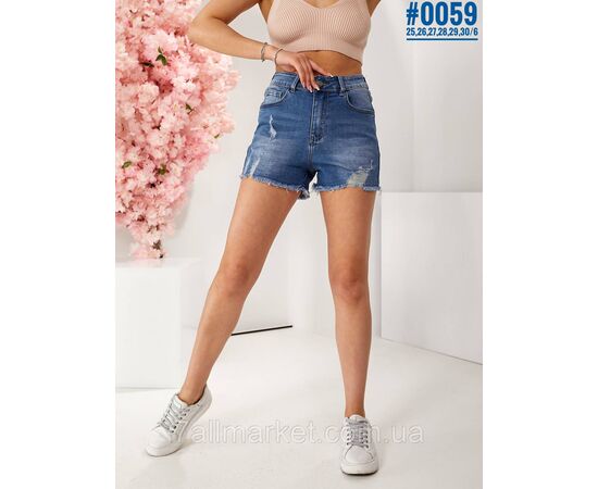 Фотография Женские рванные шорты размерный ряд 25,26,27,28,29,30 "PARTNERS" недорого от прямого поставщика, изображение 2