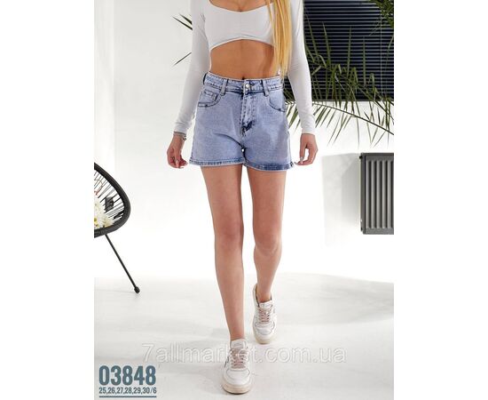 Фотография Стрейчевые джинсовые шорты размерный ряд 25,26,27,28,29,30 "PARTNERS" недорого от прямого поставщика, изображение 2