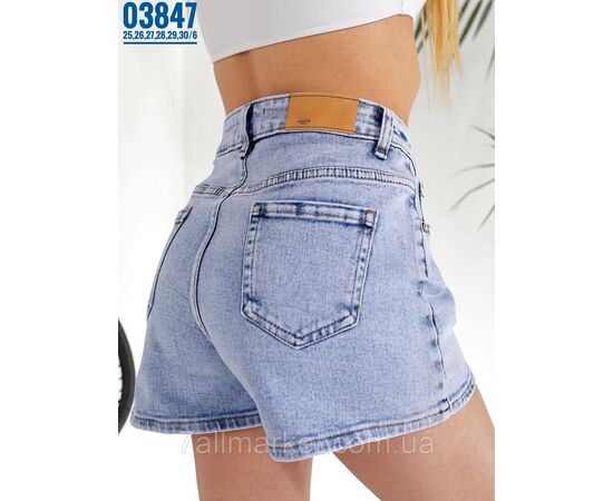 Фотография Стрейчевые джинсовые шорты размерный ряд 25,26,27,28,29,30 "PARTNERS" недорого от прямого поставщика, изображение 3