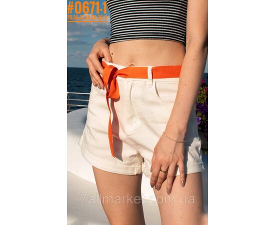 Фотография Стрейчевые джинсовые шорты размерный ряд 25,26,27,28,29,30 "PARTNERS" недорого от прямого поставщика, изображение 3