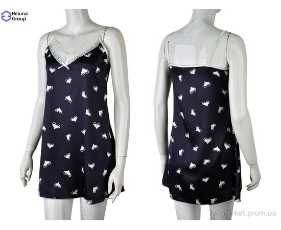 Фотография Ночная рубашка Лето 70283 navy (5 шт. р.сетка M-3XL) "Reluna Group" недорого оптом от прямого поставщика, изображение 3