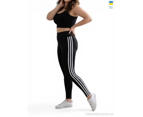 Фотография Лосинсы женские Весна/осень 50253 чорний (4 шт. р.сетка XL-4XL) "Sport style" недорого оптом от прямого поставщика, изображение 2
