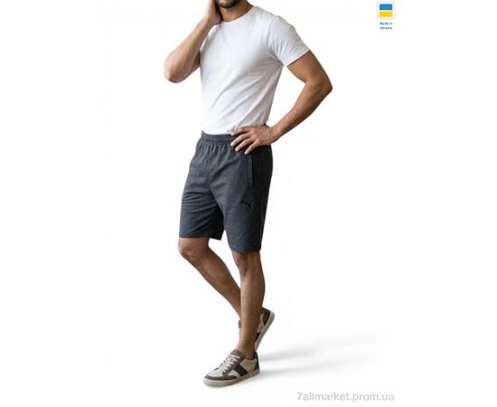 Фотография Шорты мужские Лето Ш02PU т.сірий (5 шт. р.сетка 46-54) "Sport style" недорого оптом от прямого поставщика, изображение 2