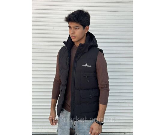 Жилетка чоловіча плащівка, стьобана р-ри M-3XL (3кв) "MACCALI" недорого від прямого постачальника, зображення 2