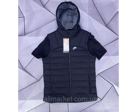 Жилетка чоловіча плащівка, стьобана р-ри M-3XL (3кв) "MACCALI" недорого від прямого постачальника, зображення 3