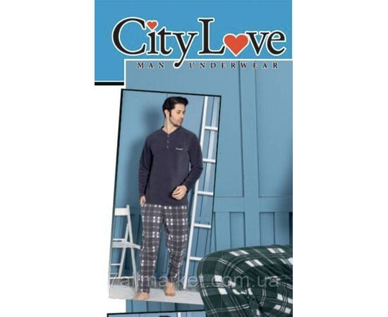 Фотография Пижама 2-ка мужская флисовая размеры L-3XL (3цв)   "MODY" недорого от прямого поставщика, изображение 4