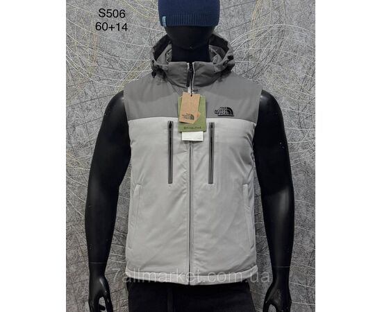 Жилетка чоловіча плащівка р-ри L-4XL (3 кв) "PROSTOMEN" недорого від прямого постачальника, зображення 4