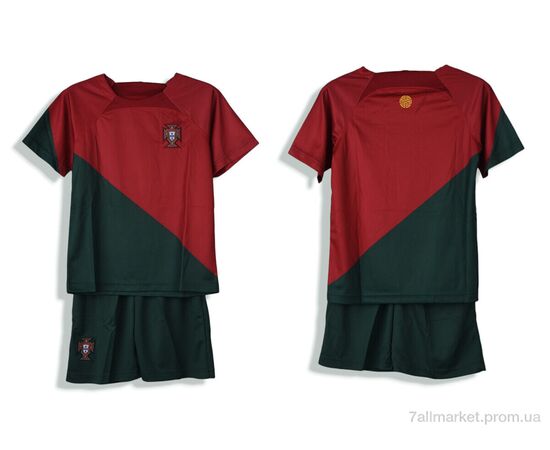 Фотография Спортивный костюм детский Лето 566 Portugal червоно-зелений (6 шт. р.сетка 24-L) "Presto" недорого оптом от прямого поставщика, изображение 3
