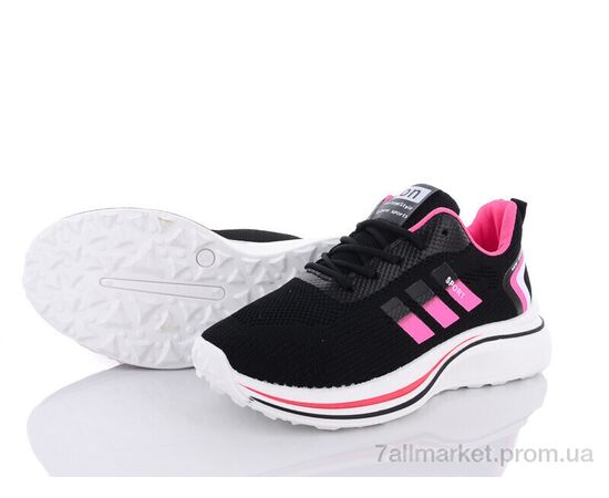 Фотография Кроссовки женские модные Весна/осень 143-30 black (8 пар р.36-41) "Violeta" недорого оптом от прямого поставщика, изображение 2