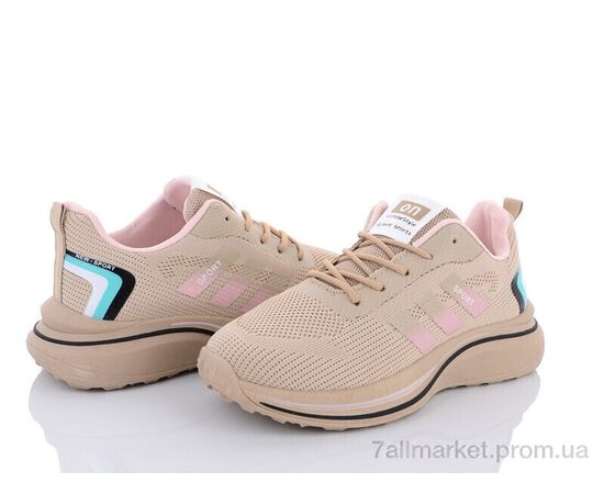 Фотография Кроссовки женские модные Весна/осень 143-30 khaki (8 пар р.36-41) "Violeta" недорого оптом от прямого поставщика, изображение 2