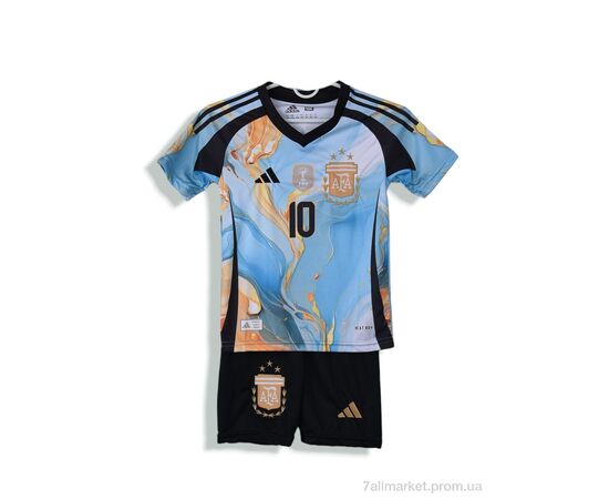 Фотография Спортивный костюм детский Лето 574 Messi блакитний (10 шт. р.сетка 104-176) "Presto" недорого оптом от прямого поставщика, изображение 2