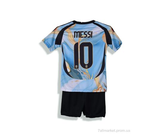 Фотография Спортивный костюм детский Лето 574 Messi блакитний (10 шт. р.сетка 104-176) "Presto" недорого оптом от прямого поставщика, изображение 3