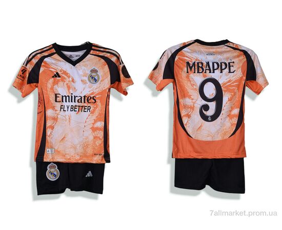 Фотография Спортивный костюм детский Лето 576 MBAPPE помаранчевий (10 шт. р.сетка 104-176) "Presto" недорого оптом от прямого поставщика, изображение 4