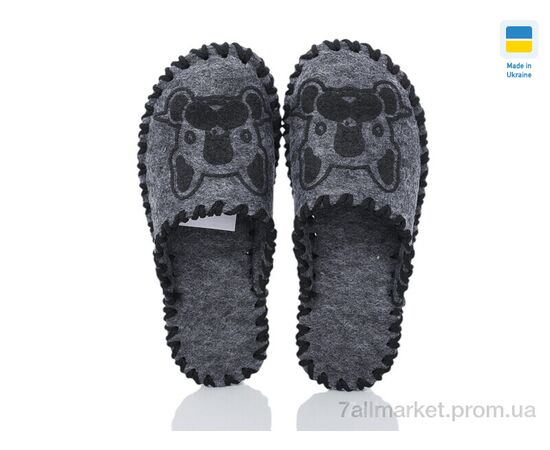 Фотография Тапки женские для дома Весна/осень 253W сірий (9 пар р.36-41) "Active" недорого оптом от прямого поставщика, изображение 2