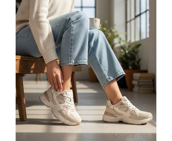 Фотография Кроссовки женские модные Весна/осень K567-2 (8 пар р.36-41) "Loretta" недорого оптом от прямого поставщика, изображение 2