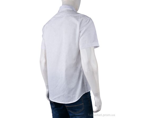 Чоловіча сорочка Літо PO-539 (12527) white (20 шт. р.сітка38-43) "Obuvok" недорого оптом від прямого постачальника, зображення 2