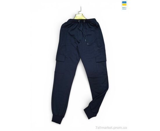 Спортивні штани чоловічі Весна/осінь 07NI чорний (6 шт. р.сітка46-56) "Sport style" недорого оптом від прямого постачальника, зображення 2