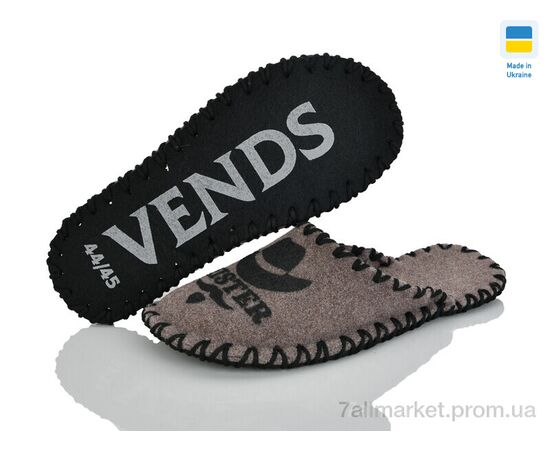 Тапки чоловічі домашні Весна/осінь 317M бежевий (9 пар р.40-45) "Active" недорого оптом від прямого постачальника, зображення 2