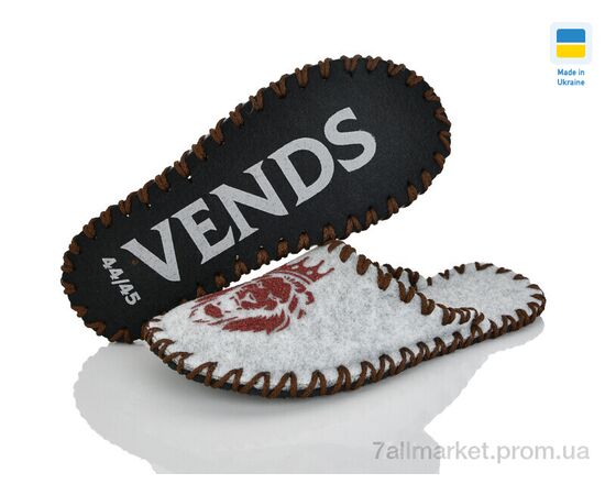 Тапки чоловічі домашні Весна/осінь 328M сірий (9 пар р.40-45) "Active" недорого оптом від прямого постачальника, зображення 2