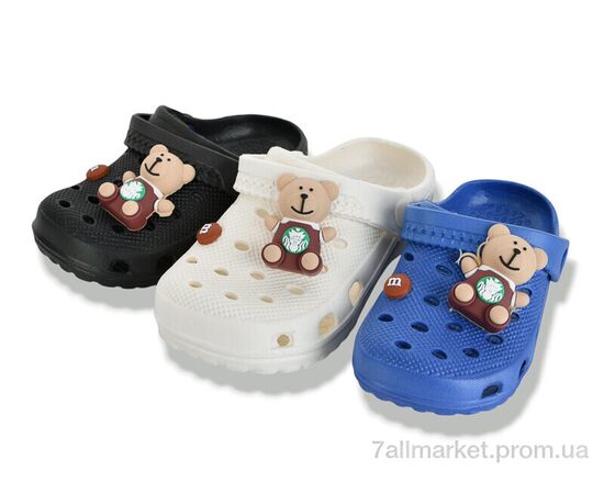 Фотография Кроксы детские летние Лето 302-1 mix (12 пар р.24-29) "BABYSHOP" недорого оптом от прямого поставщика, изображение 2