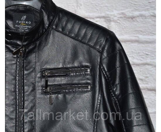 Куртка чоловіча шкірозамінна демісезонна, розміри 48-58 "FUDIAO" недорого від прямого постачальника, зображення 3