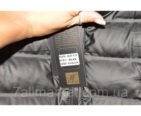 Куртка чоловіча демісезонна стьобана, з капюшоном розміри 48-56 "FUDIAO" недорого від прямого постачальника, зображення 2
