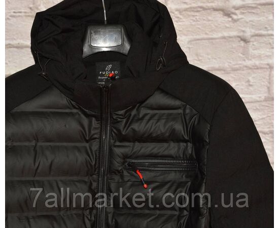 Куртка чоловіча демісезонна стьобана, з капюшоном розміри 48-56 "FUDIAO" недорого від прямого постачальника, зображення 2