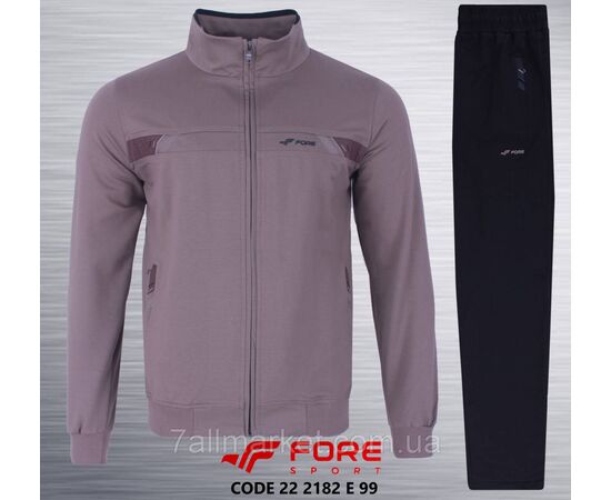 Фотография Спортивный мужской костюм на молнии FORE размеры  M-3XL (9цв) "REMAIN" купить недорого от прямого поставщика, изображение 2