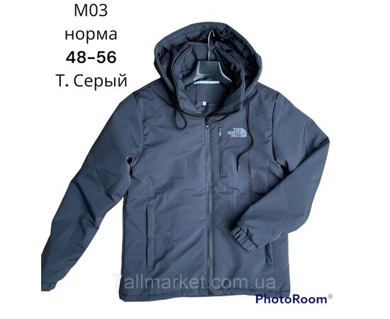 Фотография Ветровка мужская демисезонная р-ры 48-56 (4цв) "L&K" недорого от прямого поставщика, изображение 2