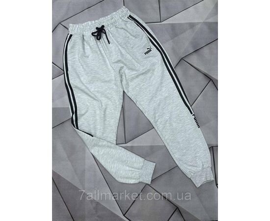 Фотография Спортивные штаны мужские на манжете PUMA размеры S-2XL (4цв) "MACCALI" недорого от прямого поставщика, изображение 3