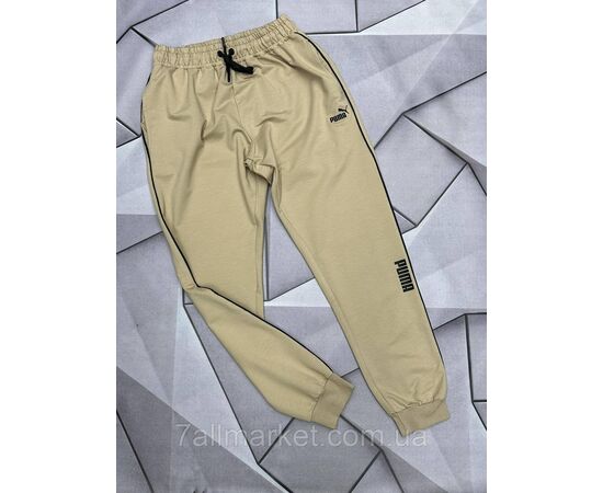 Фотография Спортивные штаны мужские на манжете PUMA размеры S-2XL (4цв) "MACCALI" недорого от прямого поставщика, изображение 2