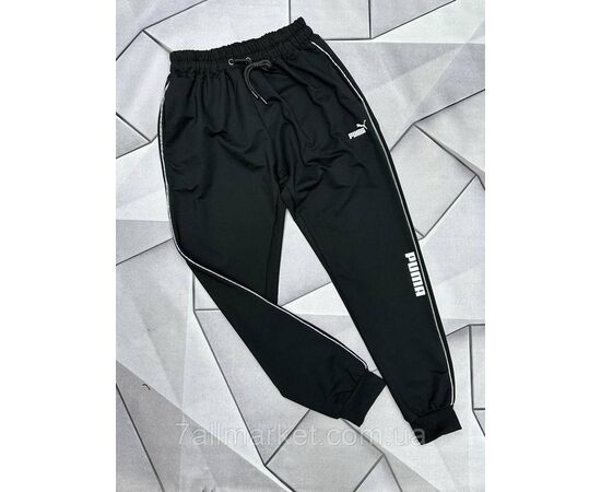 Фотография Спортивные штаны мужские на манжете PUMA размеры S-2XL (4цв) "MACCALI" недорого от прямого поставщика, изображение 4