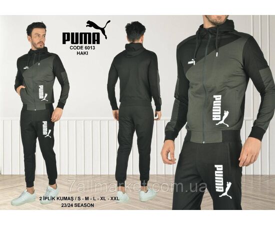Фотография Спортивный мужской костюм на молнии PUMA размеры S-2XL (7цв) "REMAIN" купить недорого от прямого поставщика, изображение 2