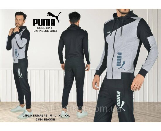 Фотография Спортивный мужской костюм на молнии PUMA размеры S-2XL (7цв) "REMAIN" купить недорого от прямого поставщика, изображение 7