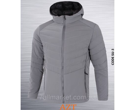 Куртка чоловіча демісезонна з капюшоном р-ри 42-50 (5 кв) "REMAIN" недорого від прямого постачальника, зображення 5