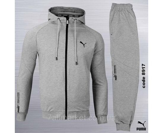 Фотография Спортивный мужской костюм на молнии PUMA размеры S-2XL (4цв) "REMAIN" недорого от прямого поставщика, изображение 3