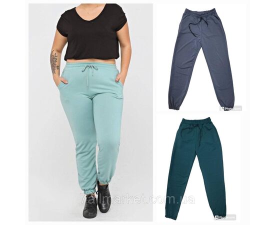 Спортивні штани жіночі на гумці двонитка р-ри 42-52 (9 кв)"MODY" недорого від прямого постачальника, зображення 2