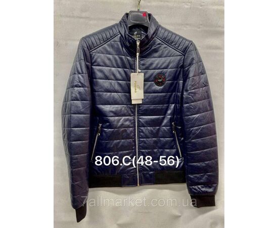 Куртка чоловіча демісезонна стьобана екошкіра розміри 48-56 (2цв) "MODY" недорого від прямого постачальника, зображення 2