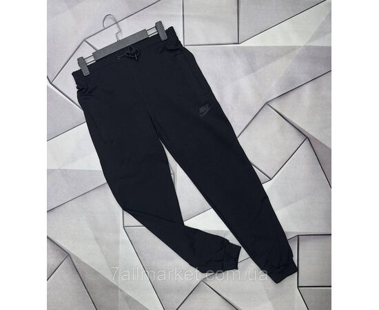Спортивні штани чоловічі на манжеті nike розміри S-2XL (4 кв) "MACCALI" недорого від прямого постачальника, зображення 3